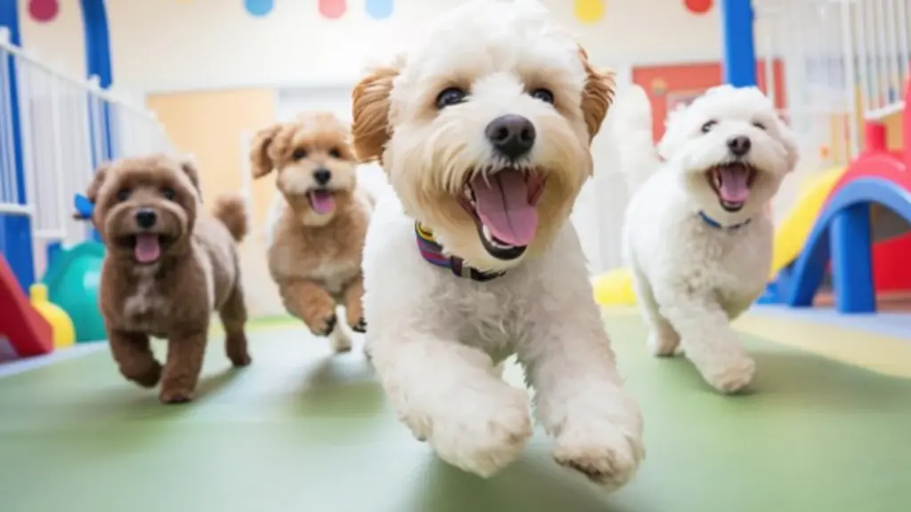 A pet grooming and boarding business